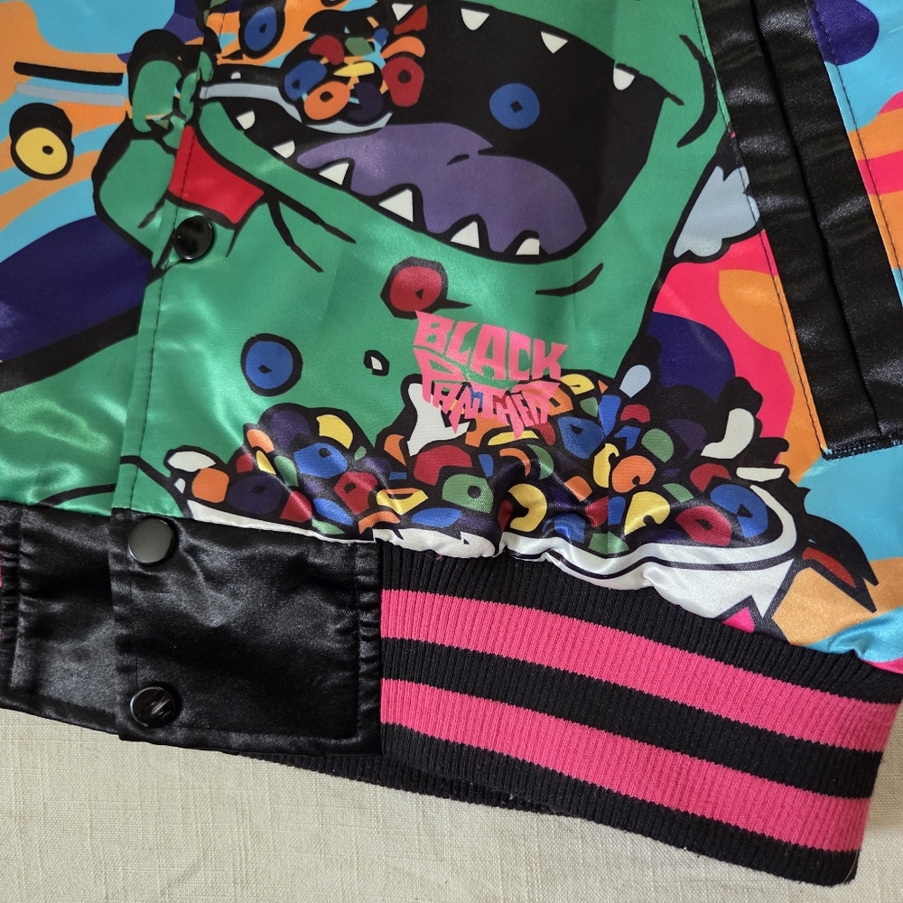 Rugrats Reptar Cereal Jacket Headgear Classics Nostalgia Company Medium - Picture 5 of 12